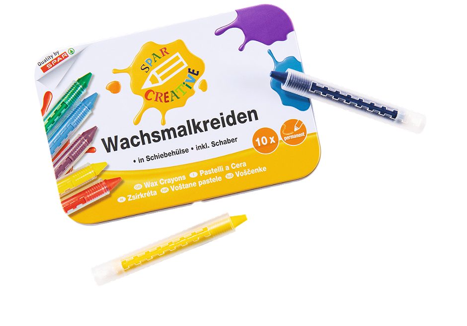 SPAR CREATIVE Wachsmalkreiden 10 Stück